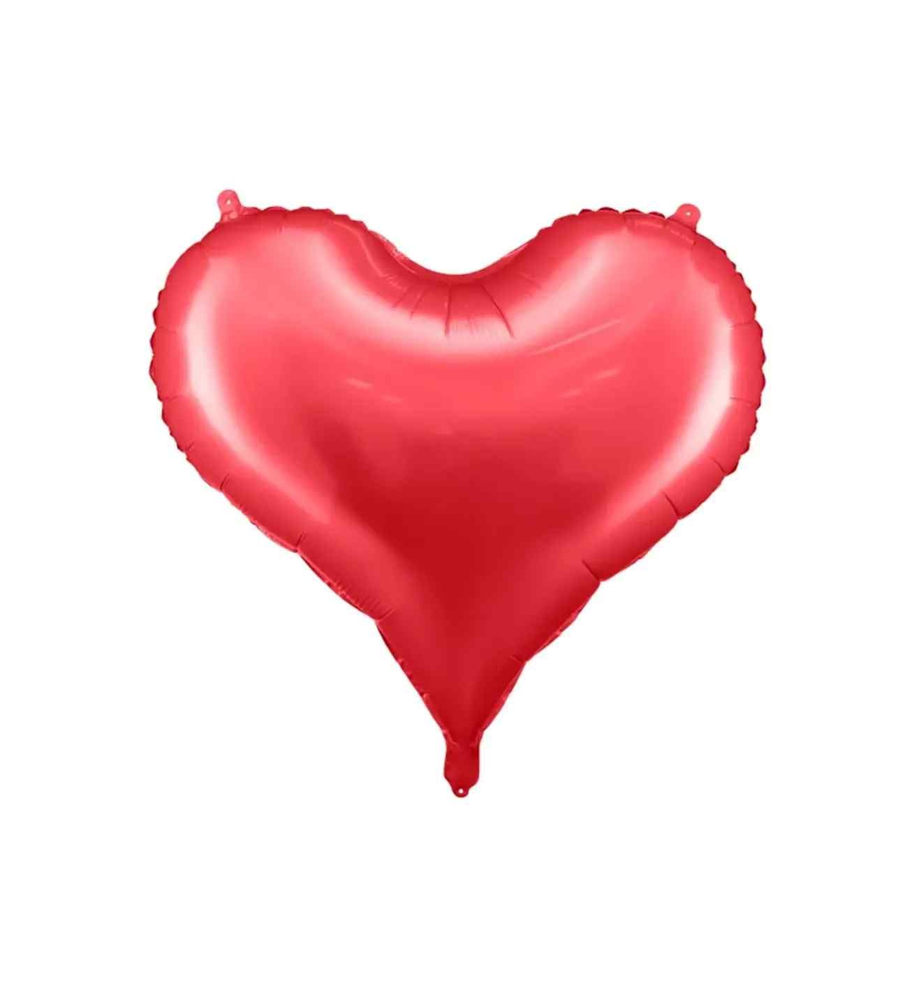 24 x 20.5" Party Deco Foil Heart Red