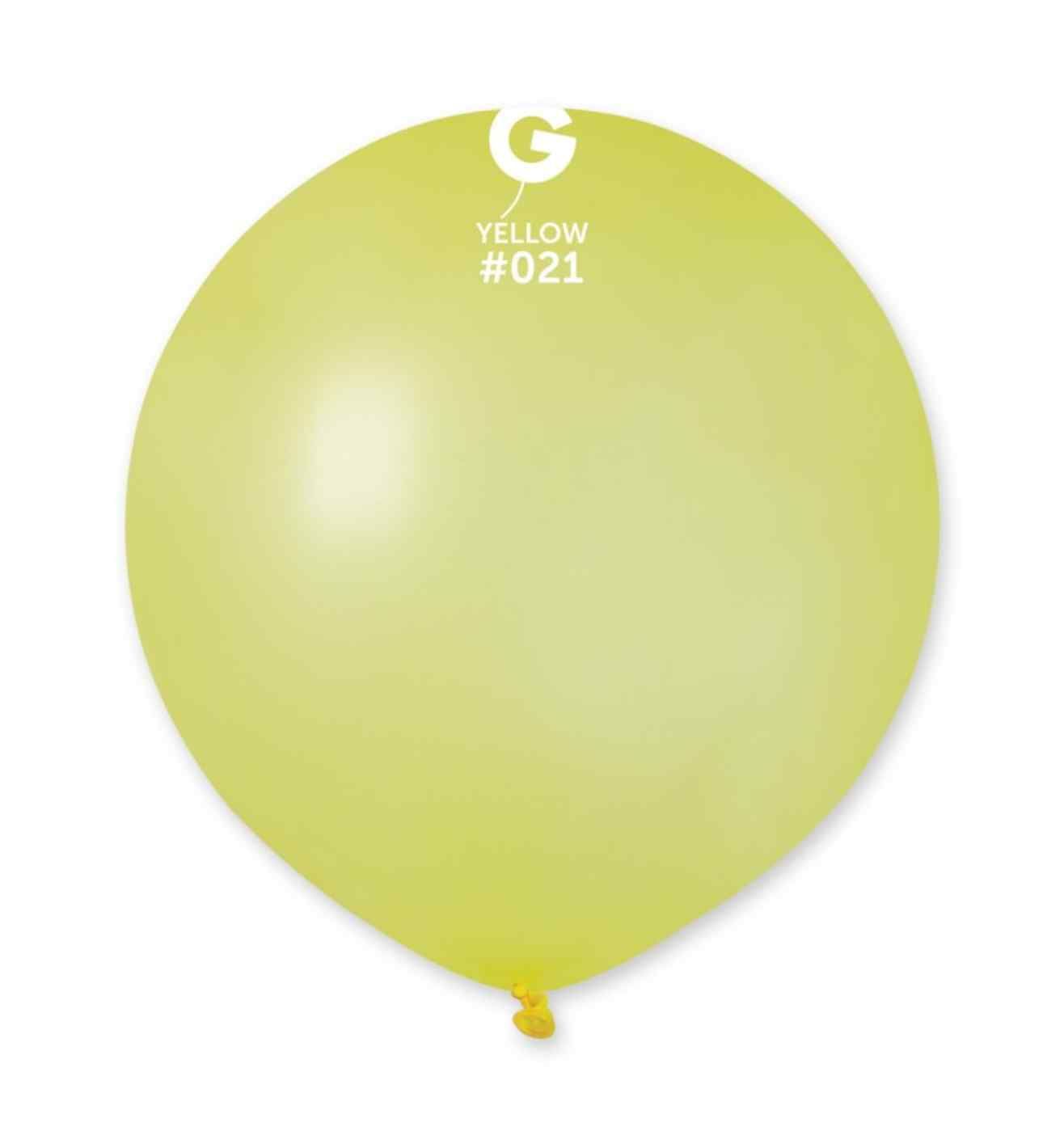 19" Gemar Neon Yellow Latex 25ct