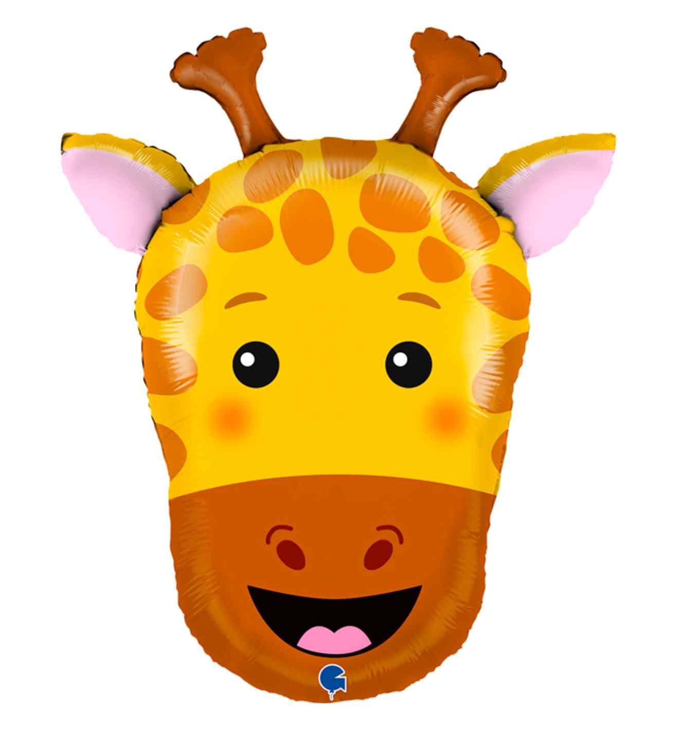 24" Giraffe Head Foil Balloon