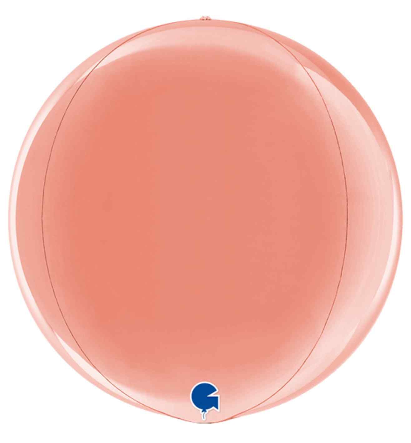 15" Grabo Rose Gold 4D Globe