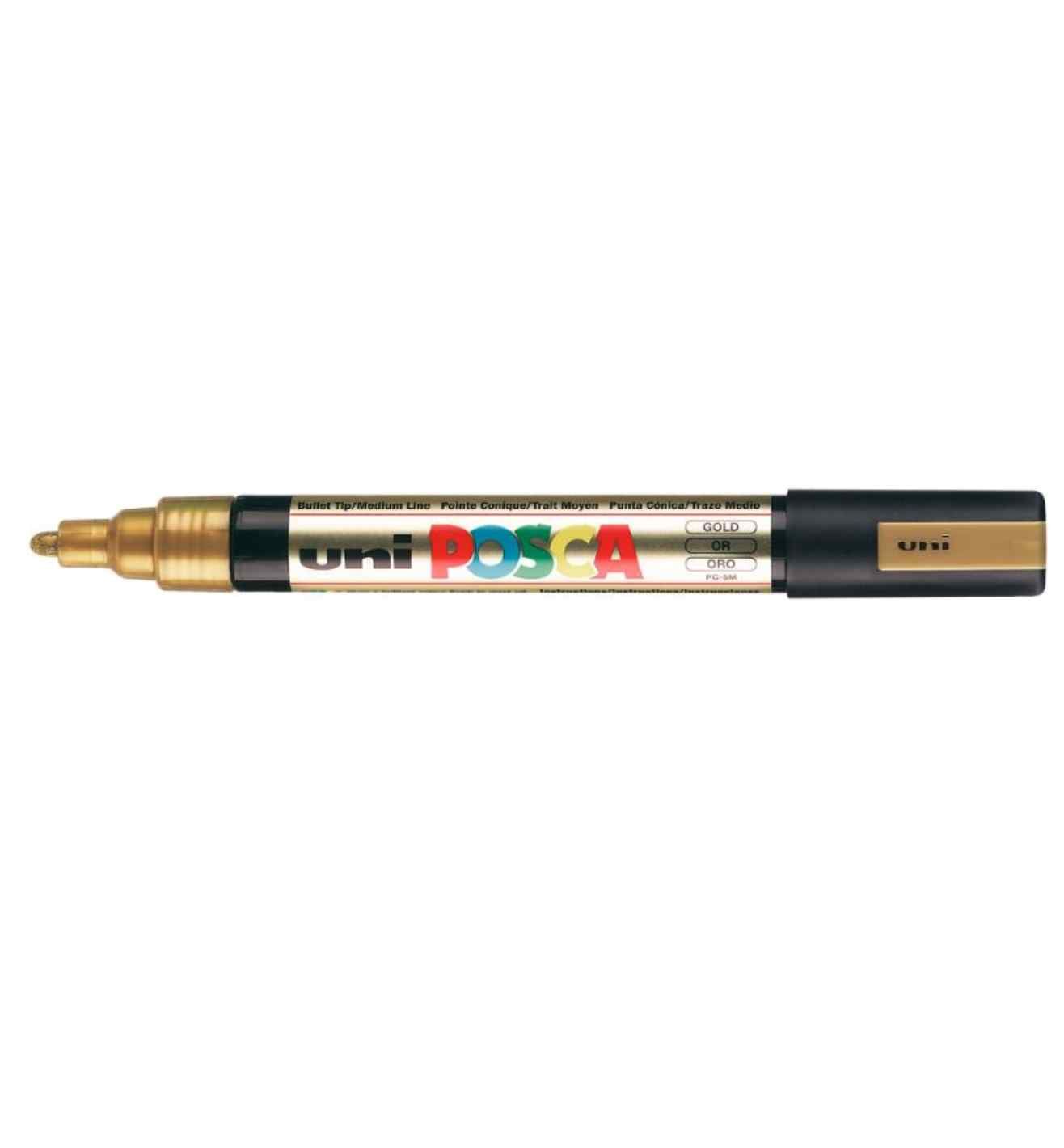 Gold POSCA Medium Bullet Tip