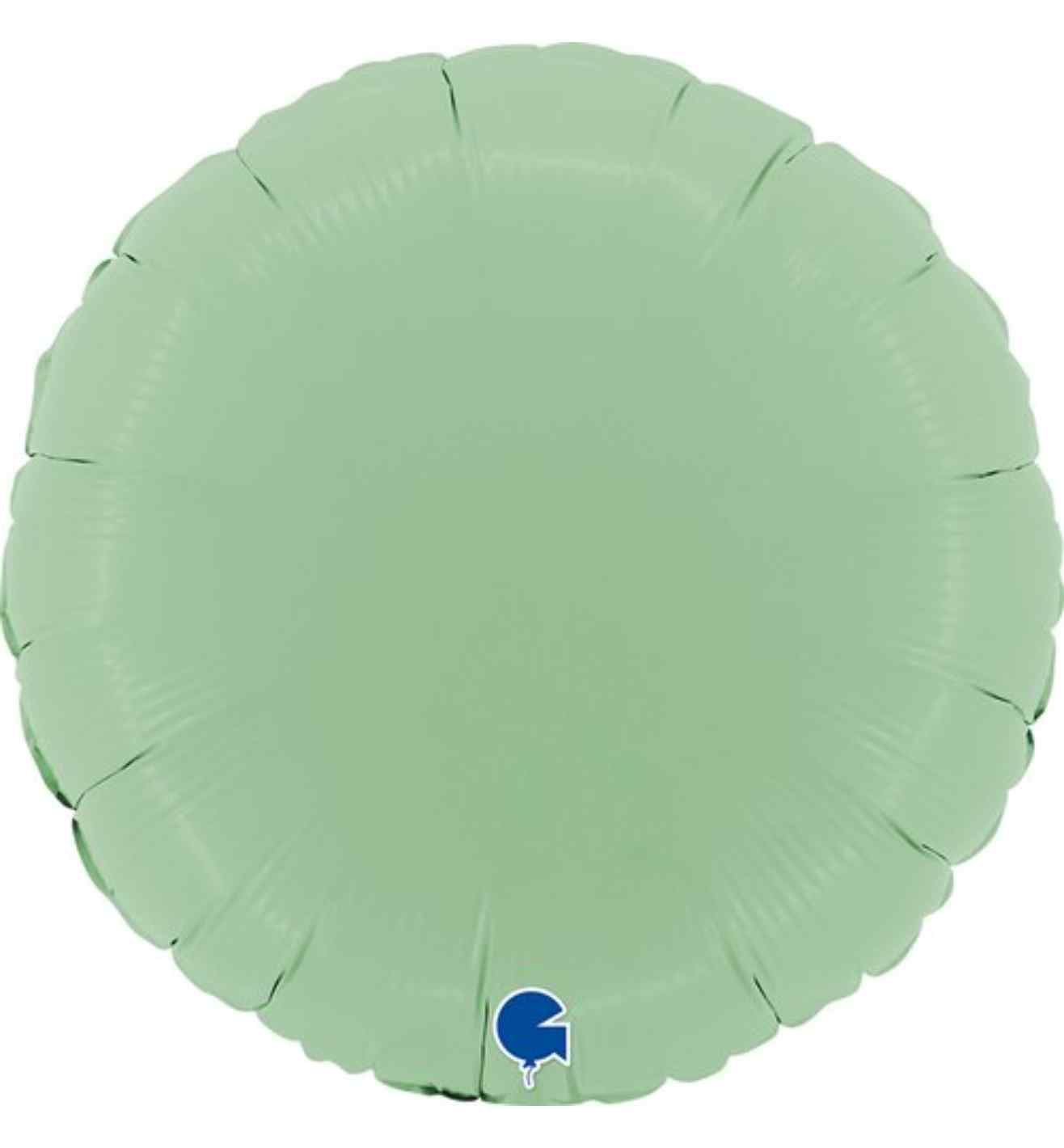 18" Grabo Foil Round Matte Green