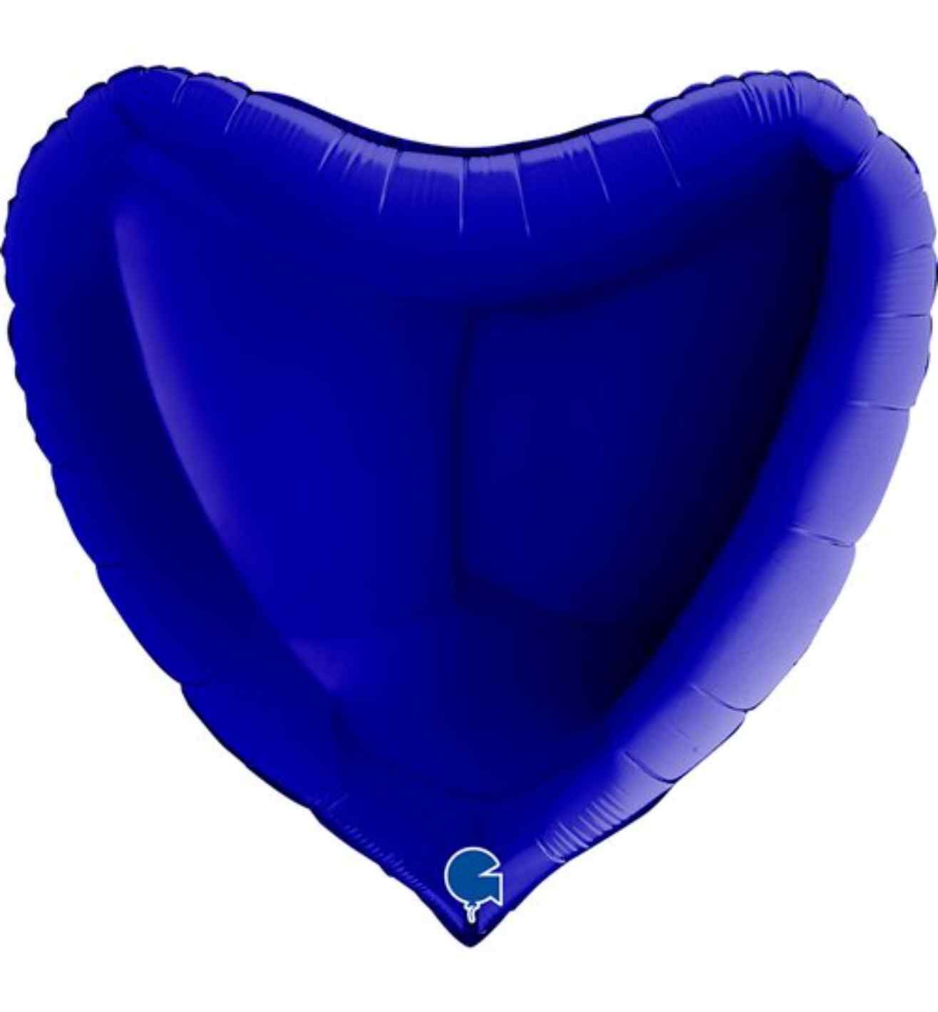 36" Grabo Blue Capri Heart