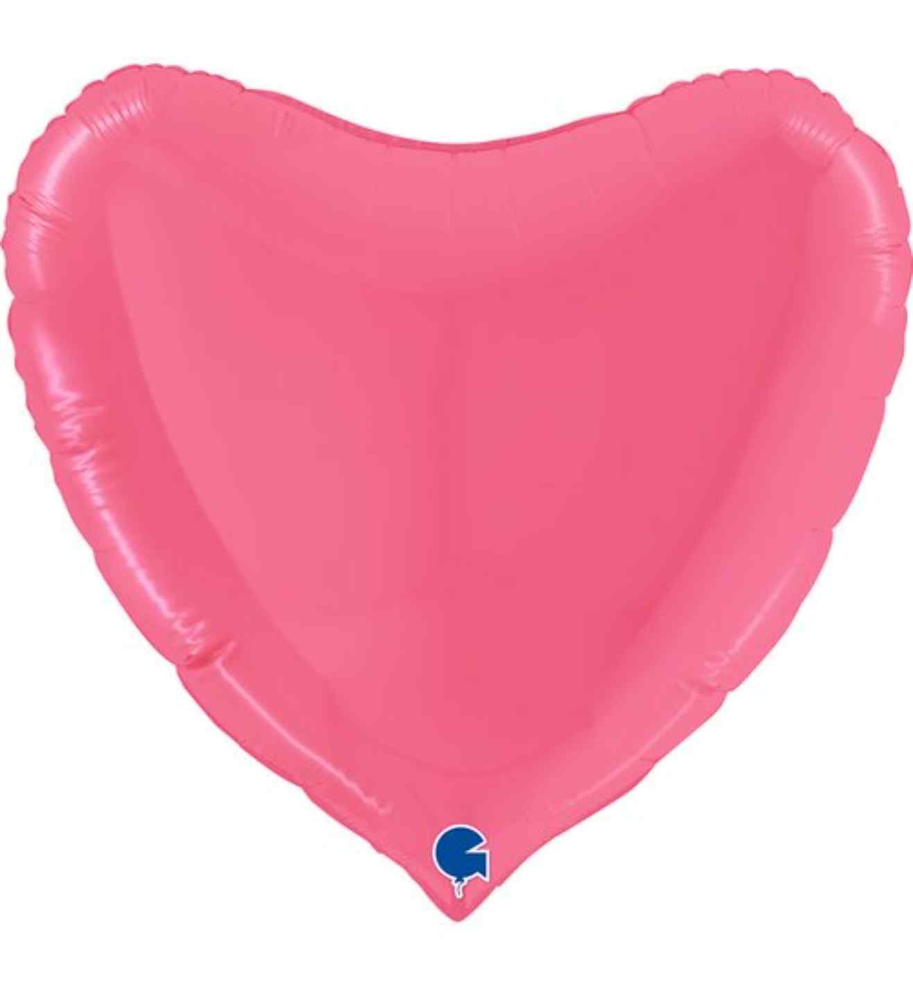 36" Grabo Bubble Gum Heart