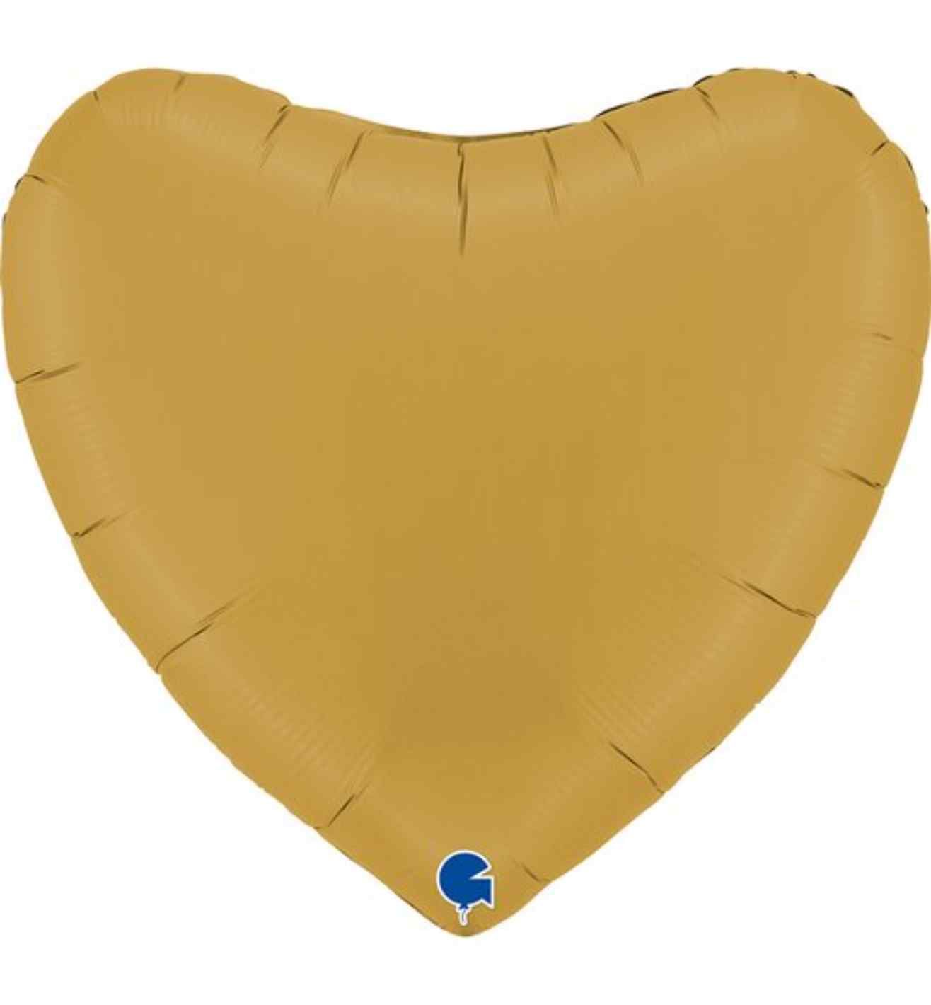 36" Grabo Satin Gold Heart