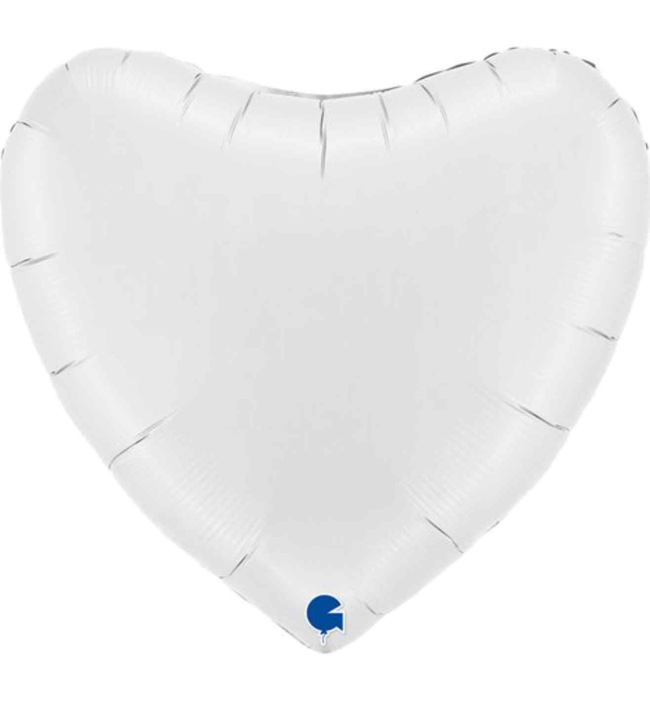 36" Grabo Satin White Heart
