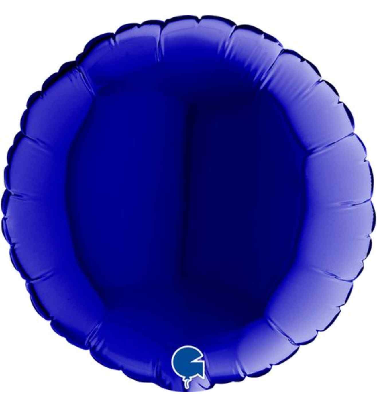 9" Grabo Round Blue Capri Foil