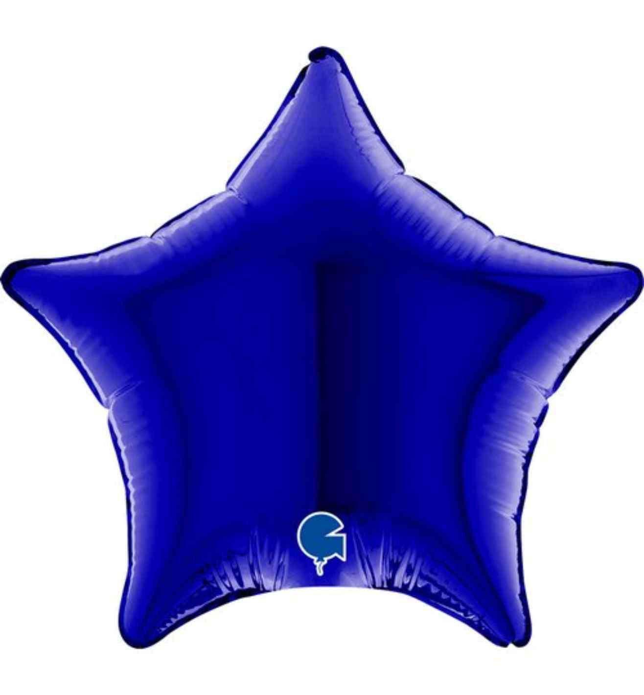 4" Grabo Star Blue Capri Foil