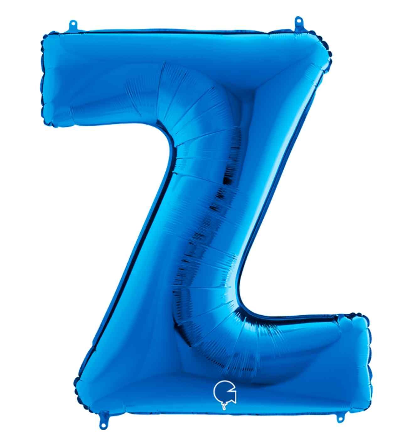 40" Grabo Blue Letter Z