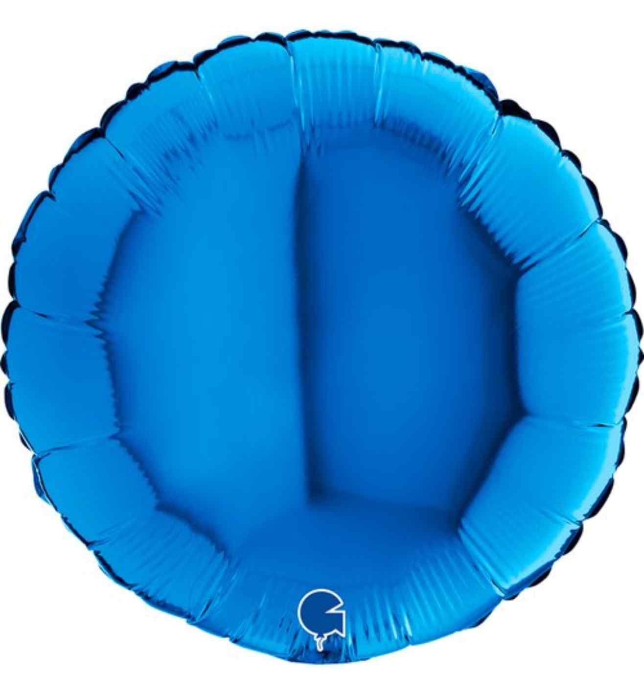 18" Grabo Round Blue Foil