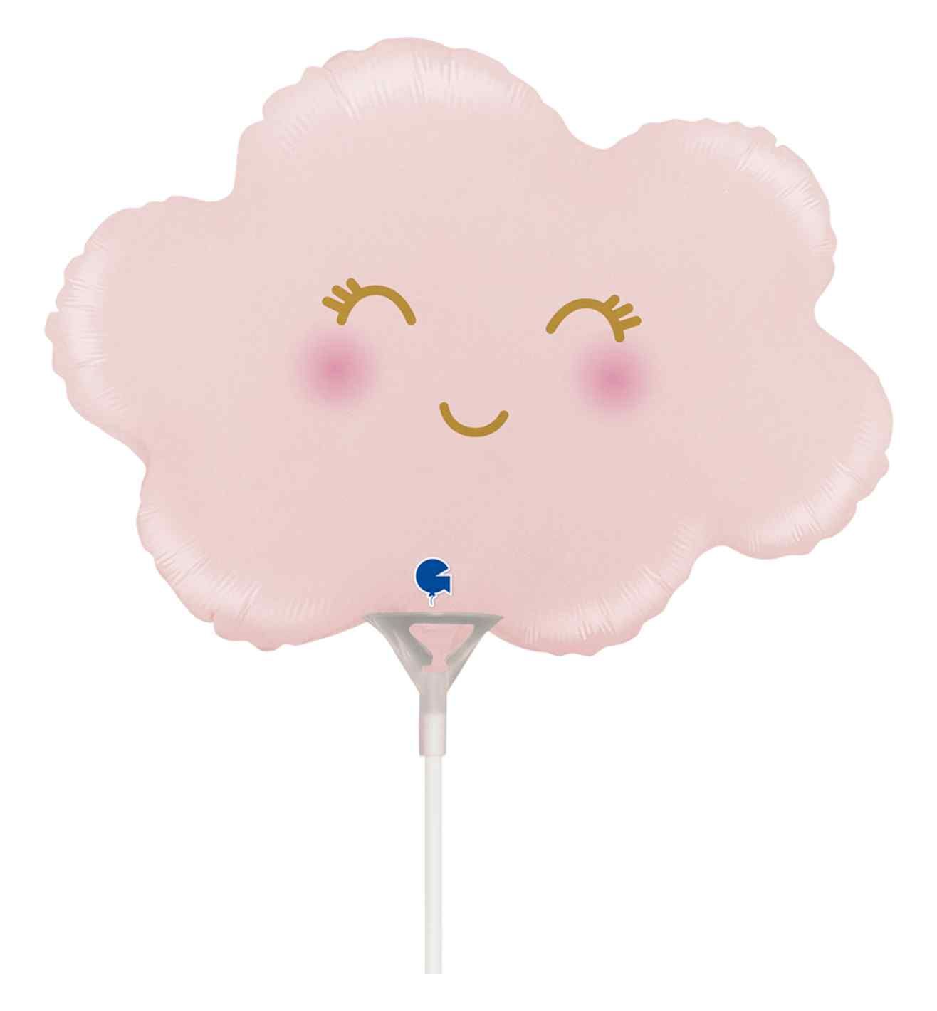 Mini Cloud Pastel Pink Satin Grabo Foil Balloon