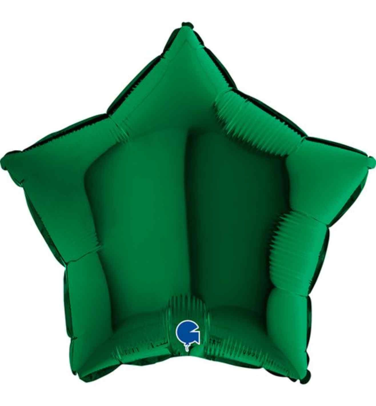 18" Grabo Star Dark Green Foil