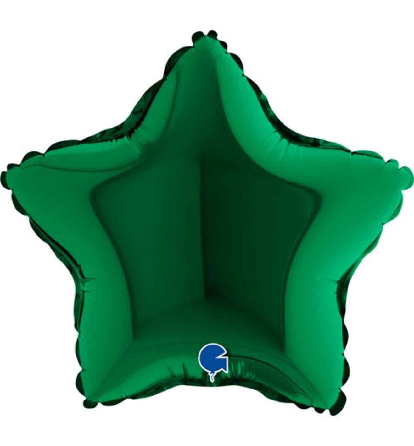 9" Grabo Star Dark Green Foil