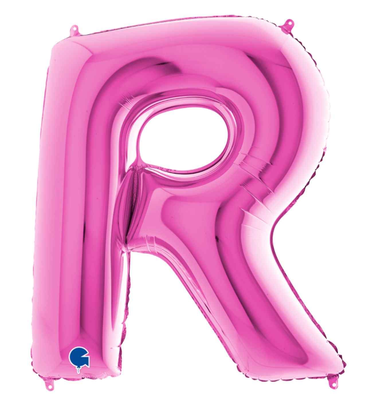40" Grabo Fuxia Letter R