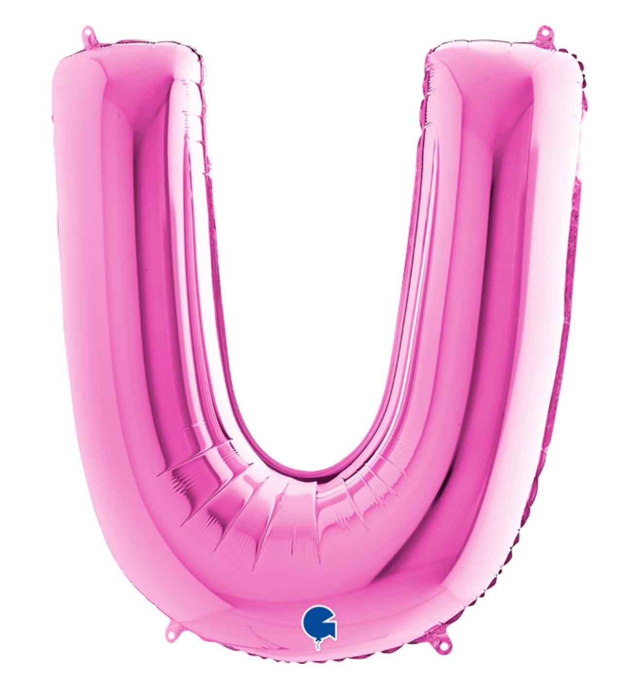 40" Grabo Fuxia Letter U