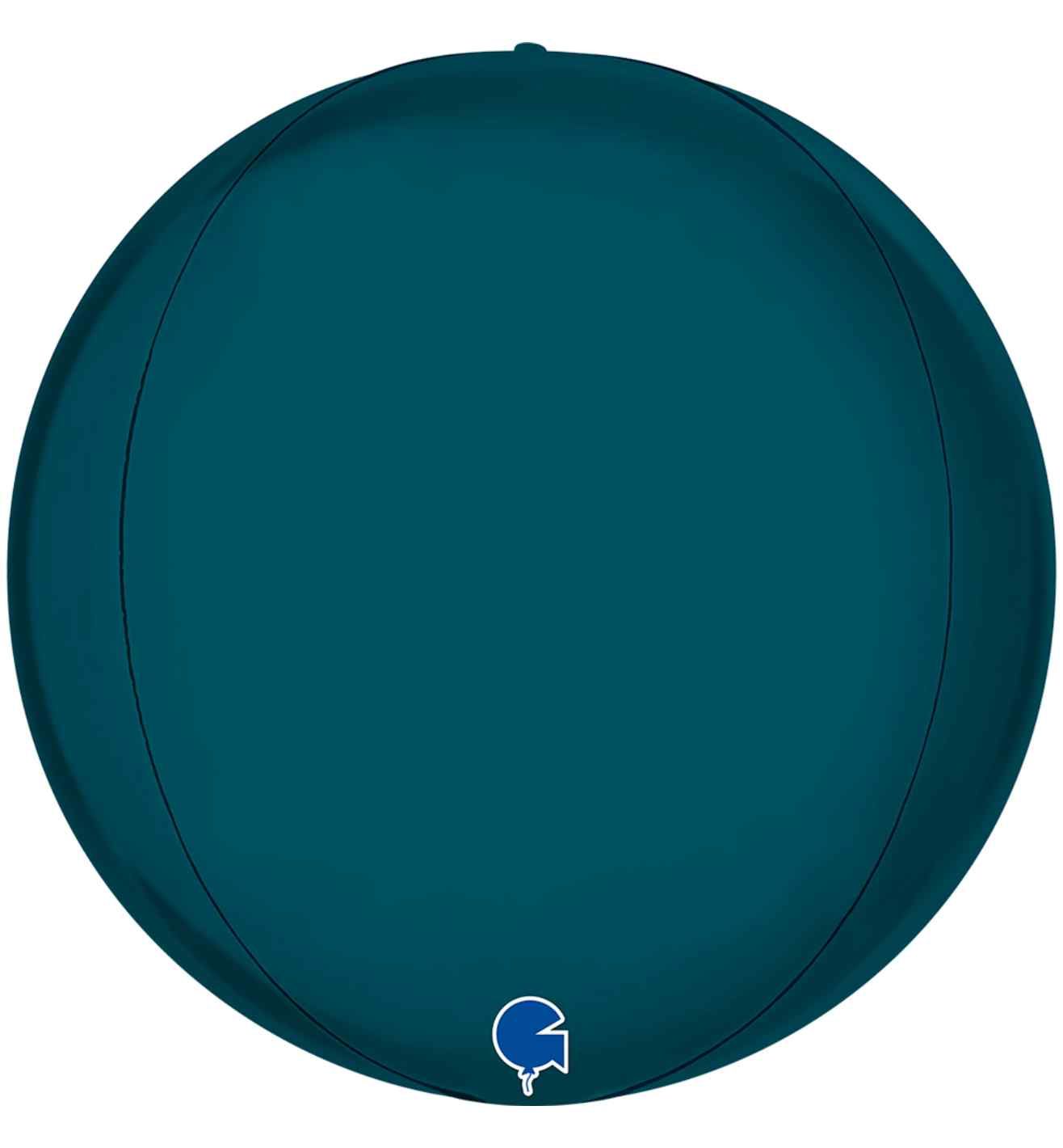 15" Grabo Satin Petrol Blue Globe
