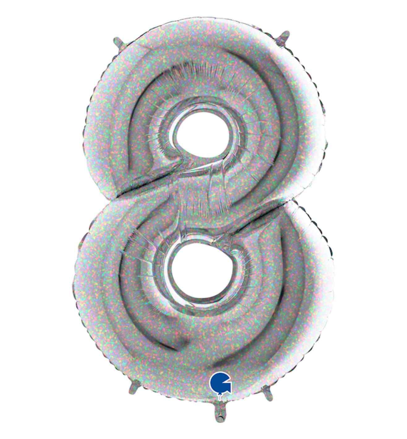 40" Grabo Holographic Number 8