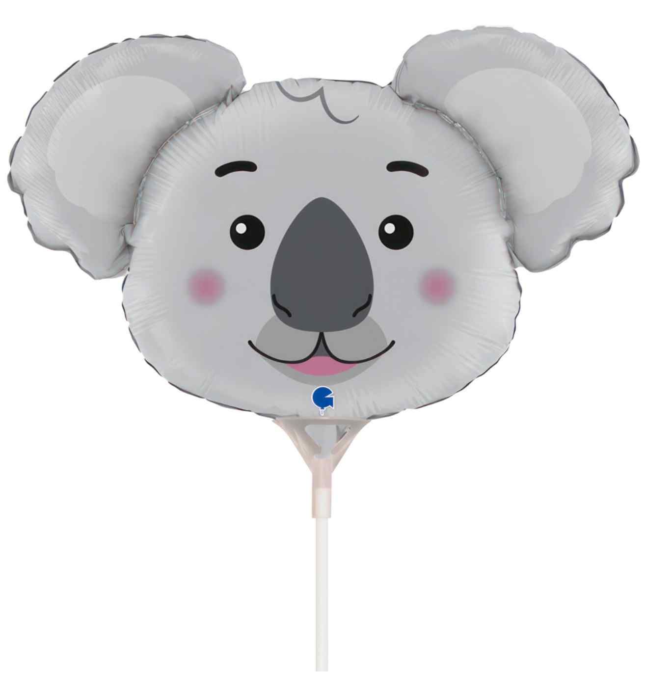 Mini Koala Head Grabo Foil Balloon
