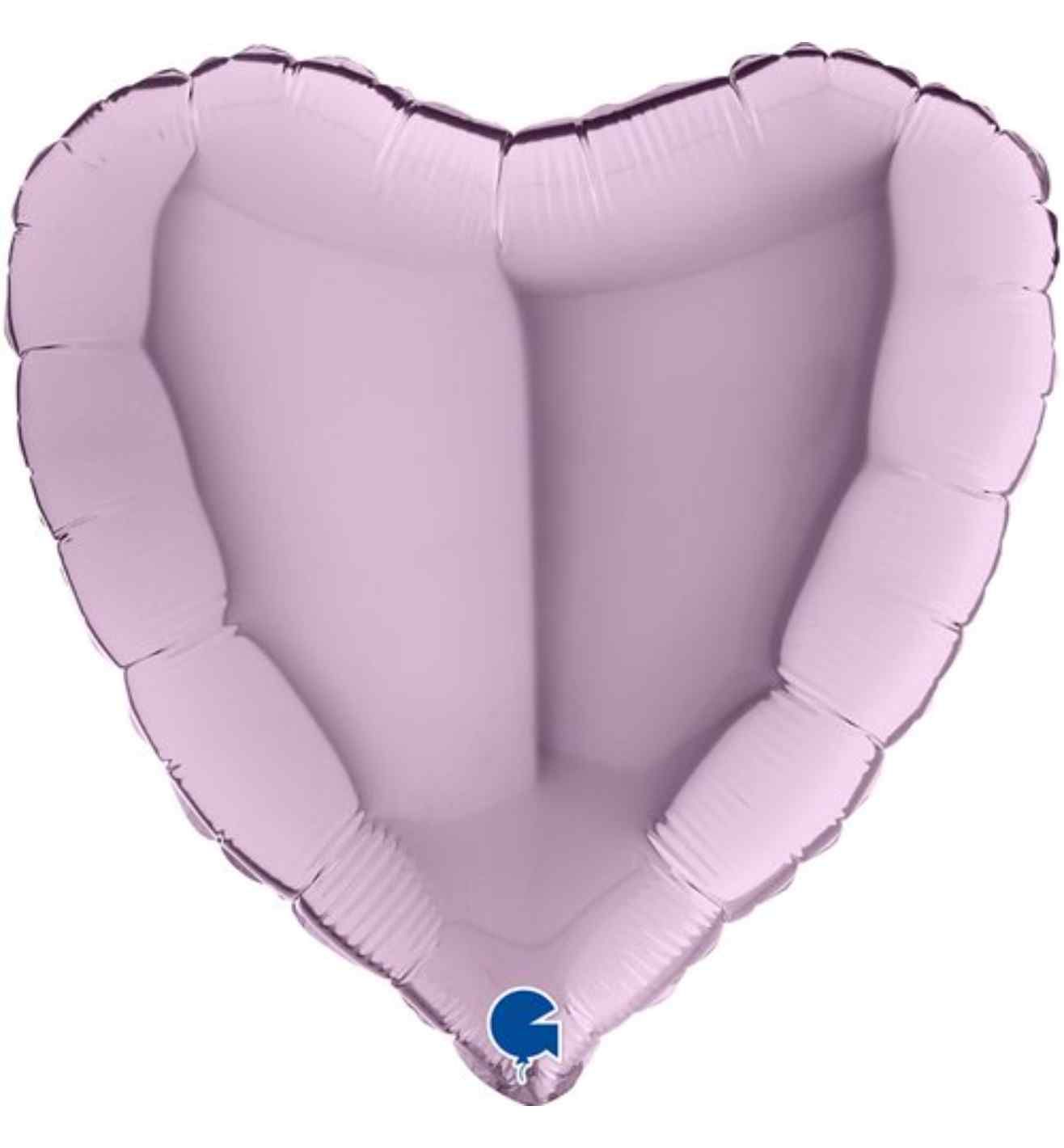 9" Grabo Heart Lilac Foil