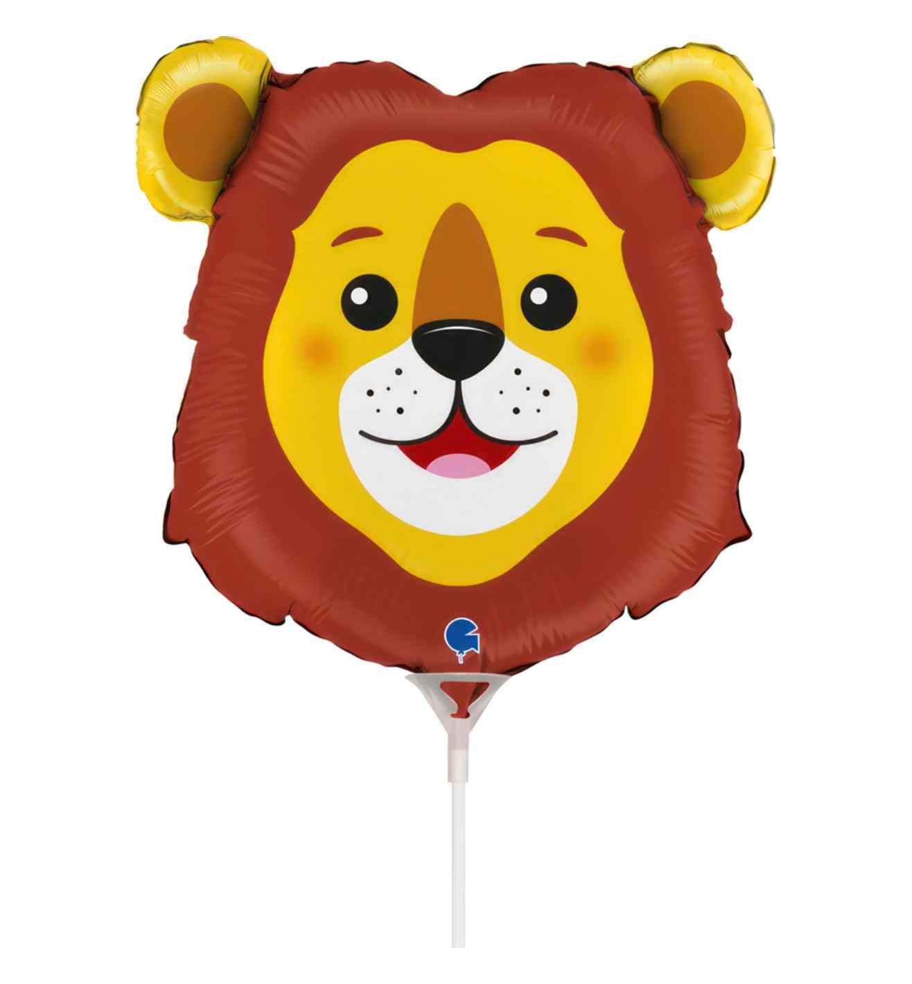 Mini Lion Head Grabo Foil Balloon
