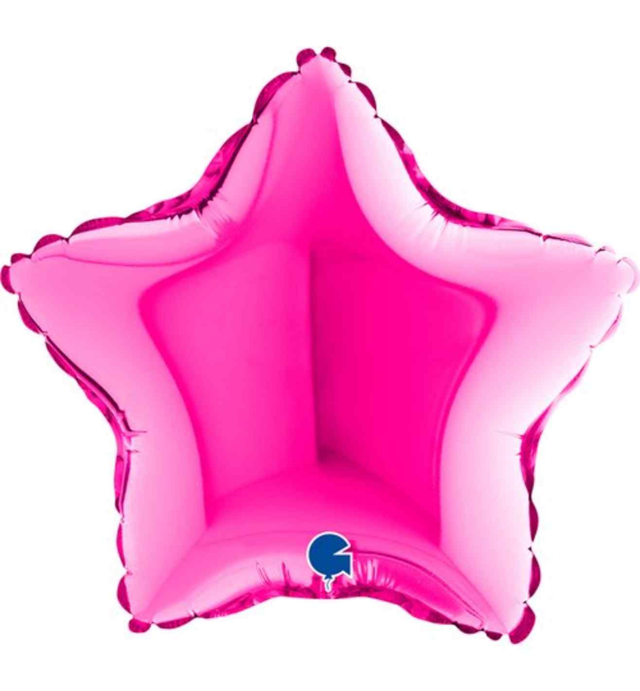 9" Grabo Star Magenta Foil
