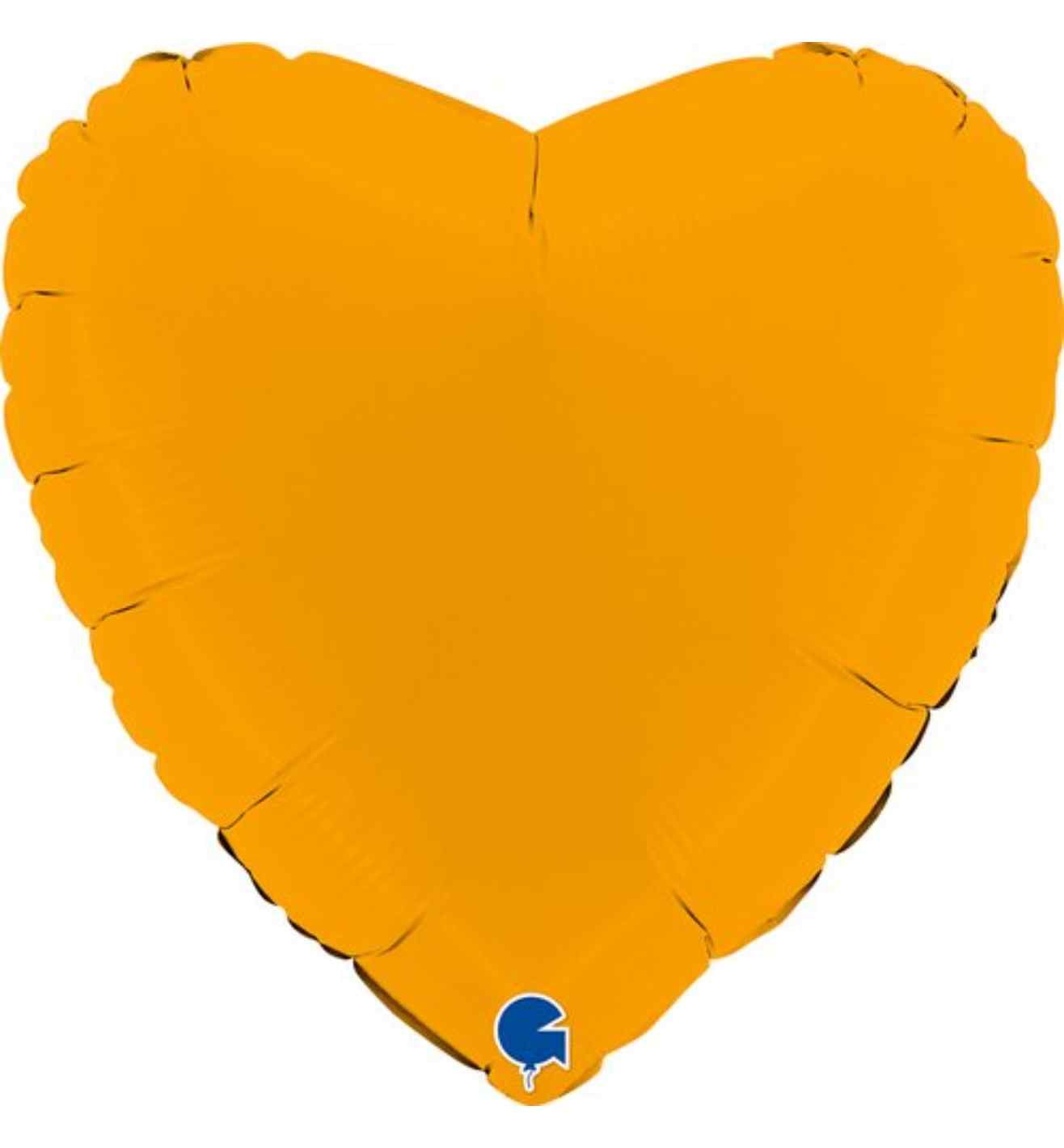 18" Grabo Heart Matte Mustard Foil
