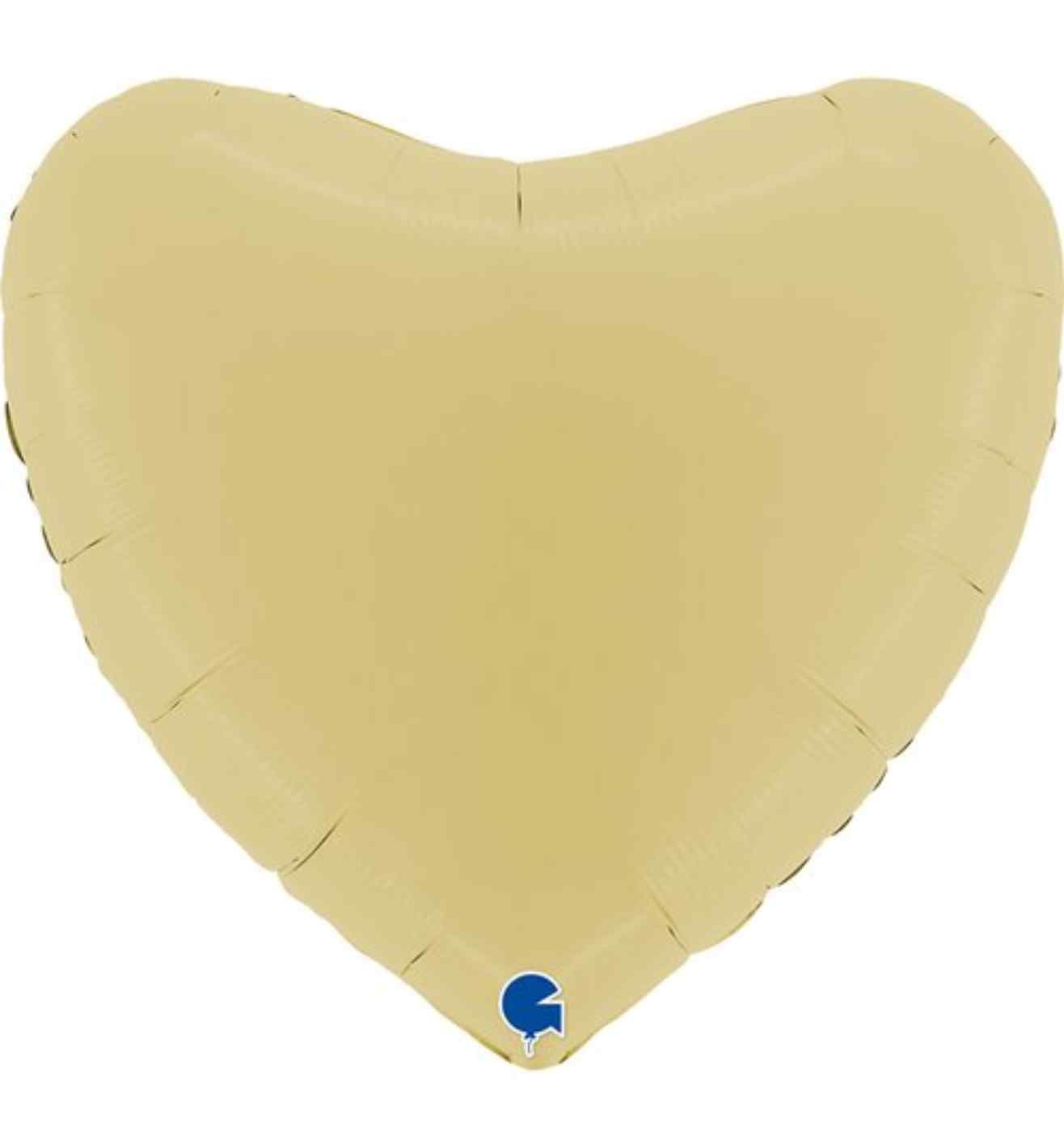 36" Grabo Matte Yellow Heart
