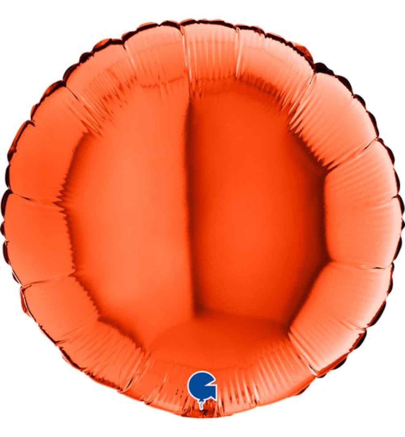 18" Grabo Round Orange Foil