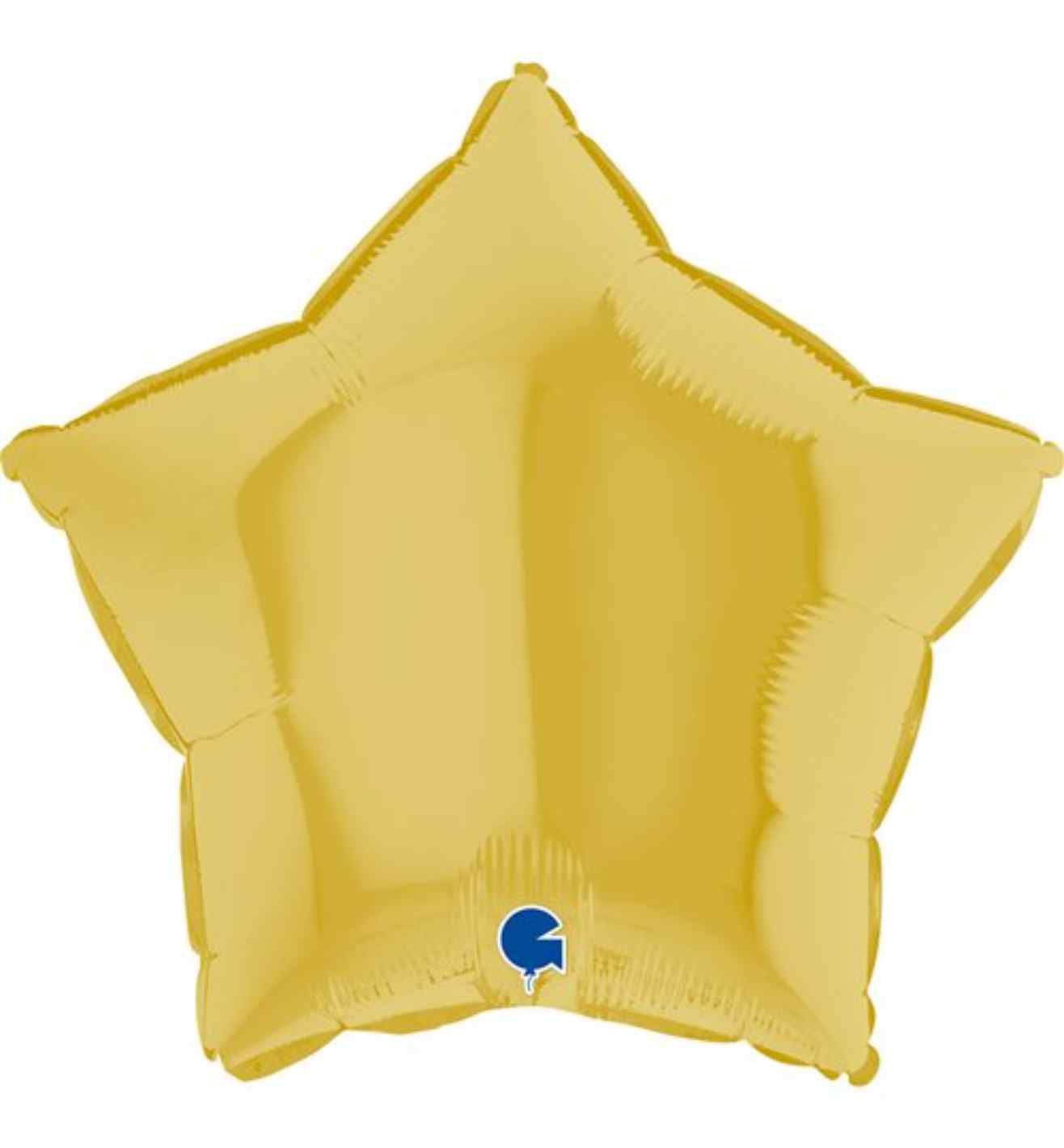 18" Grabo Star Pastel Yellow Foil