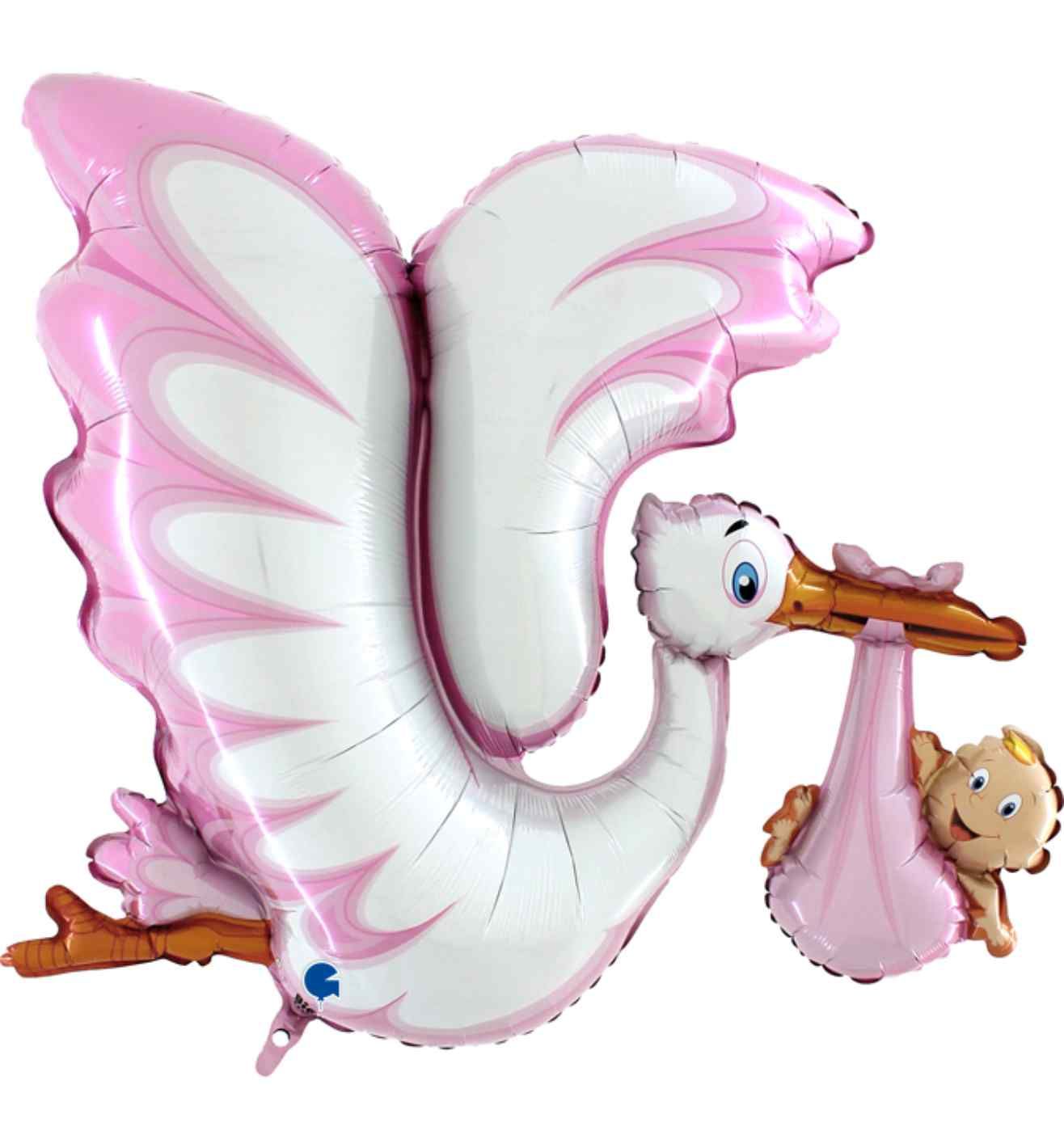 53" Grabo Pink Stork Shape