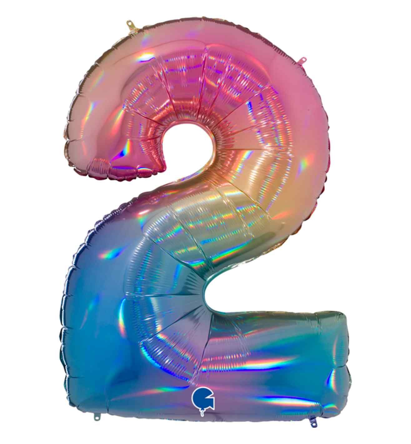 40" Grabo Rainbow Holographic Colourful Rainbow Number 2