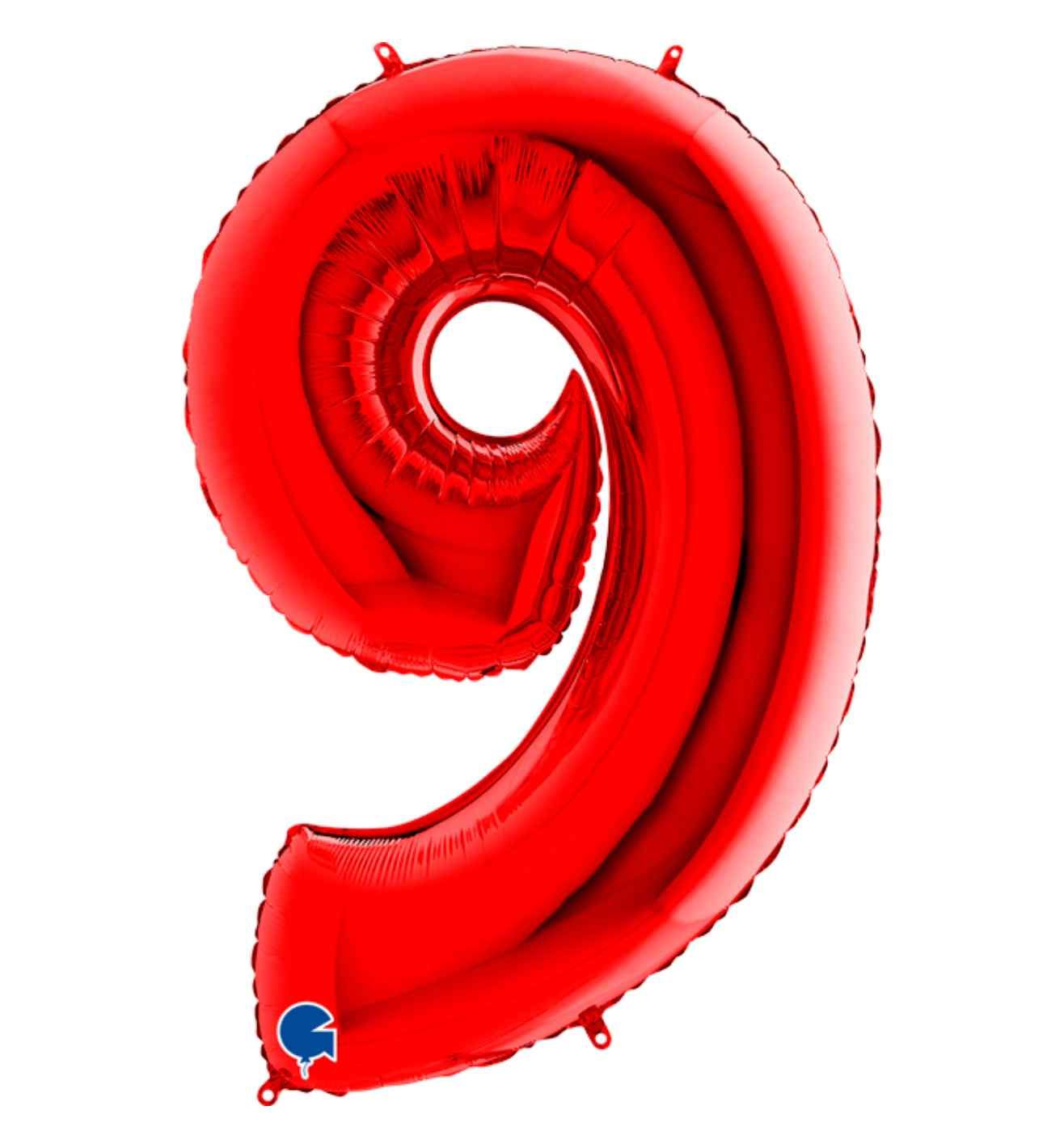 40" Grabo Red Number 9