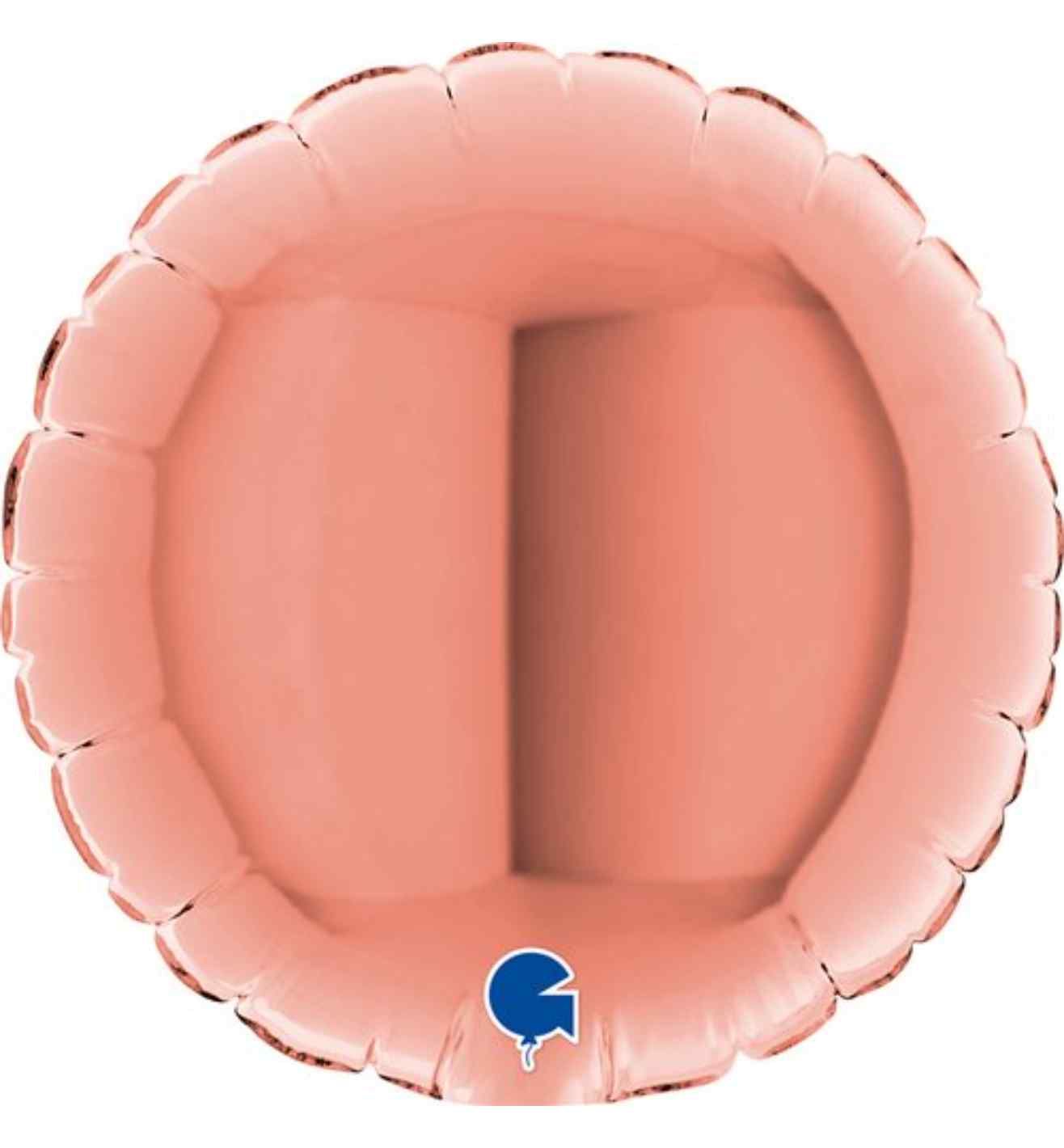 4" Grabo Round Rose Gold Foil