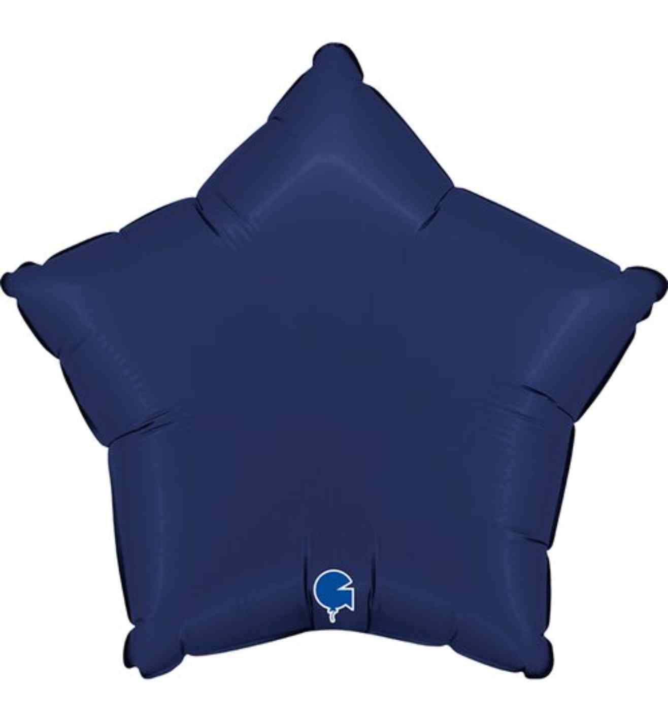 18" Grabo Star Satin Blue Navy Foil