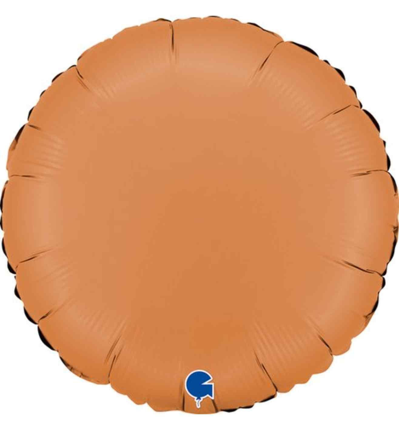 18" Grabo Round Satin Caramel Foil