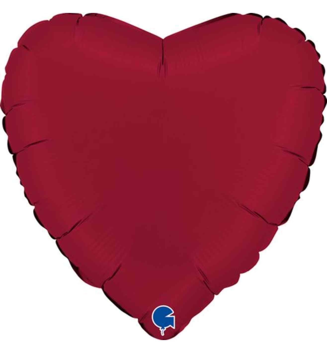 18" Grabo Heart Satin Cherry Foil