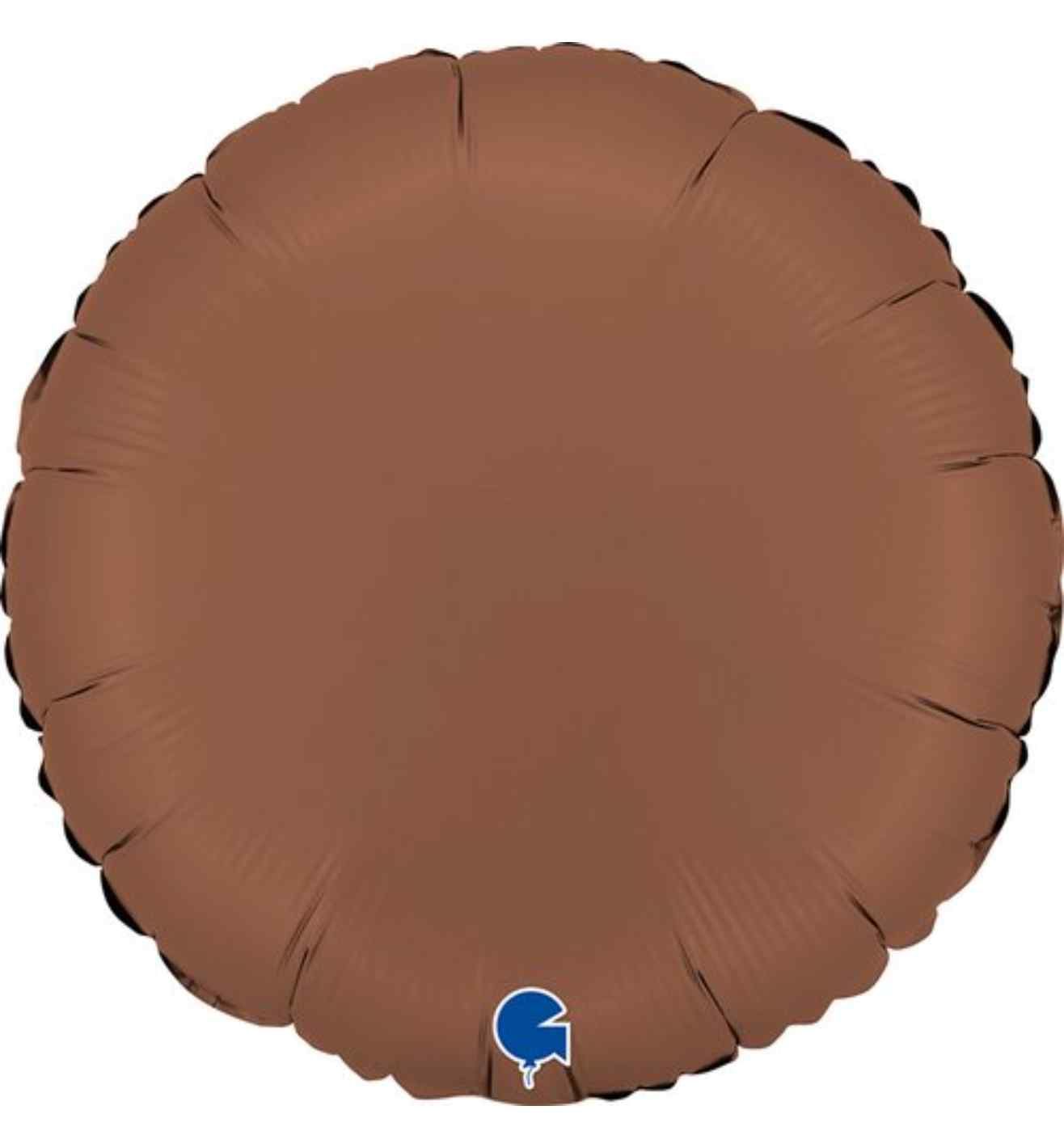 18" Grabo Round Satin Chocolate Foil
