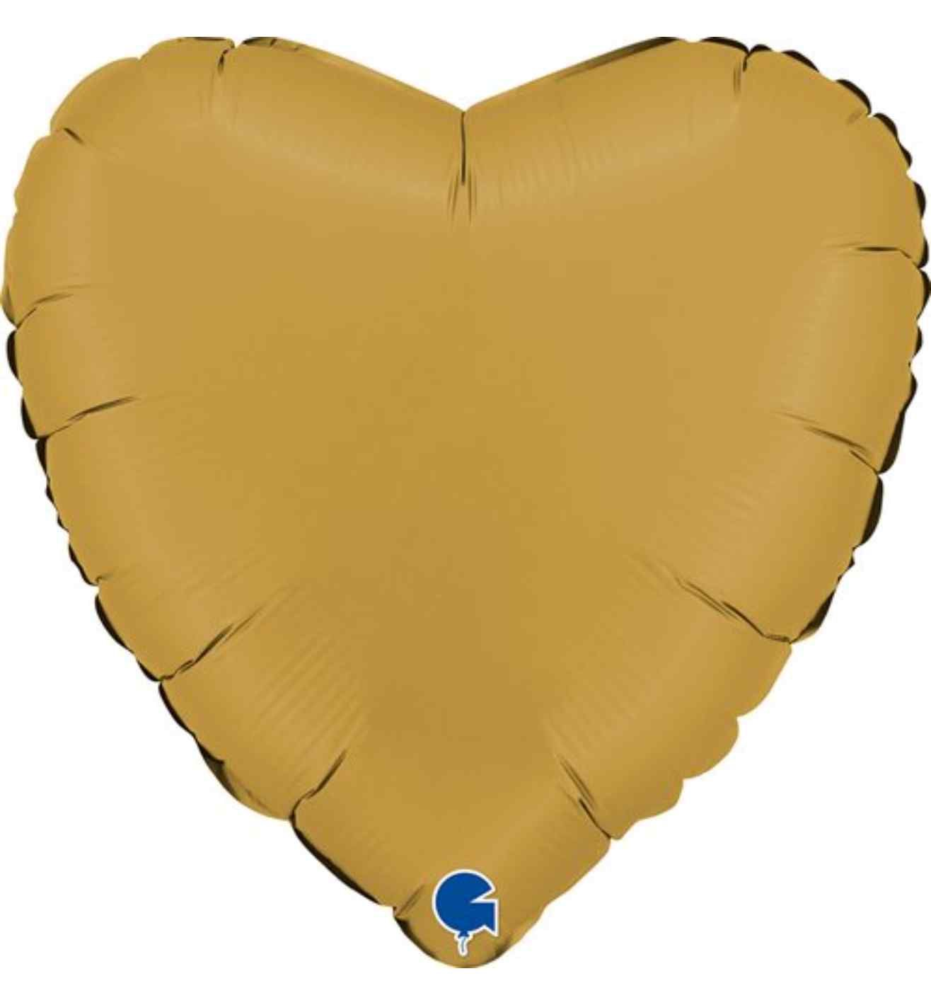 18" Grabo Heart Satin Gold Foil