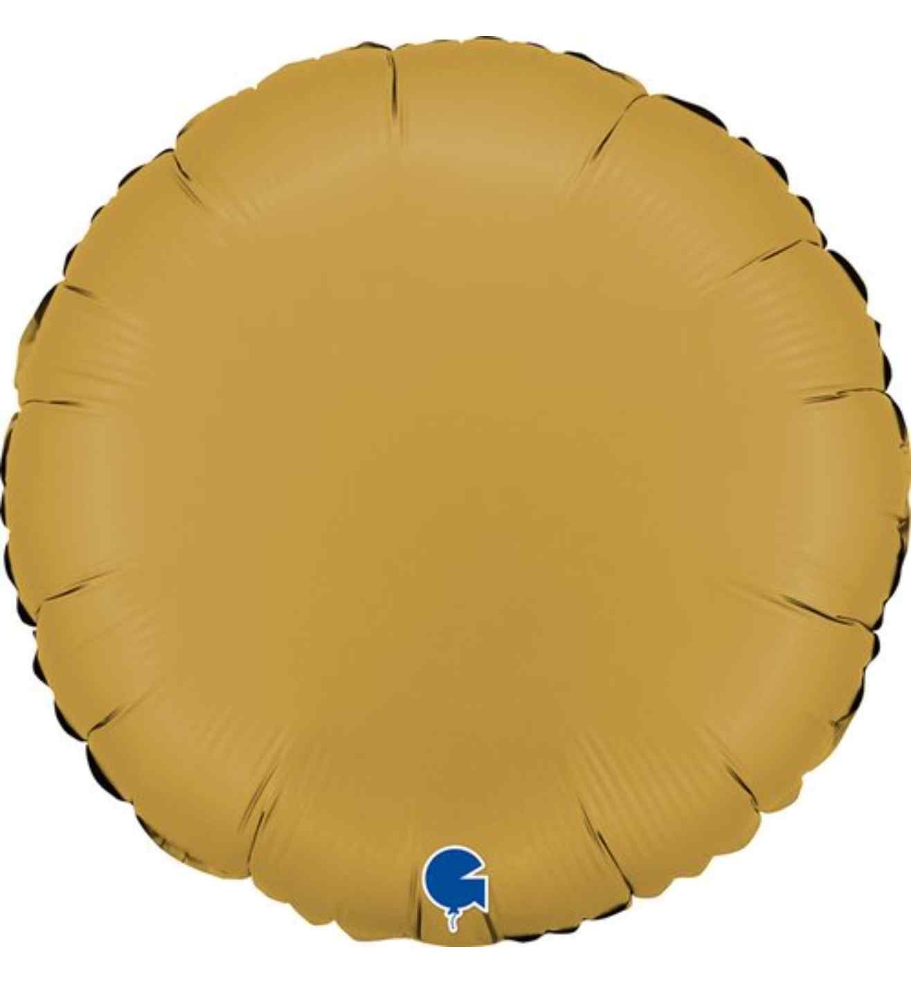 18" Grabo Round Satin Gold Foil