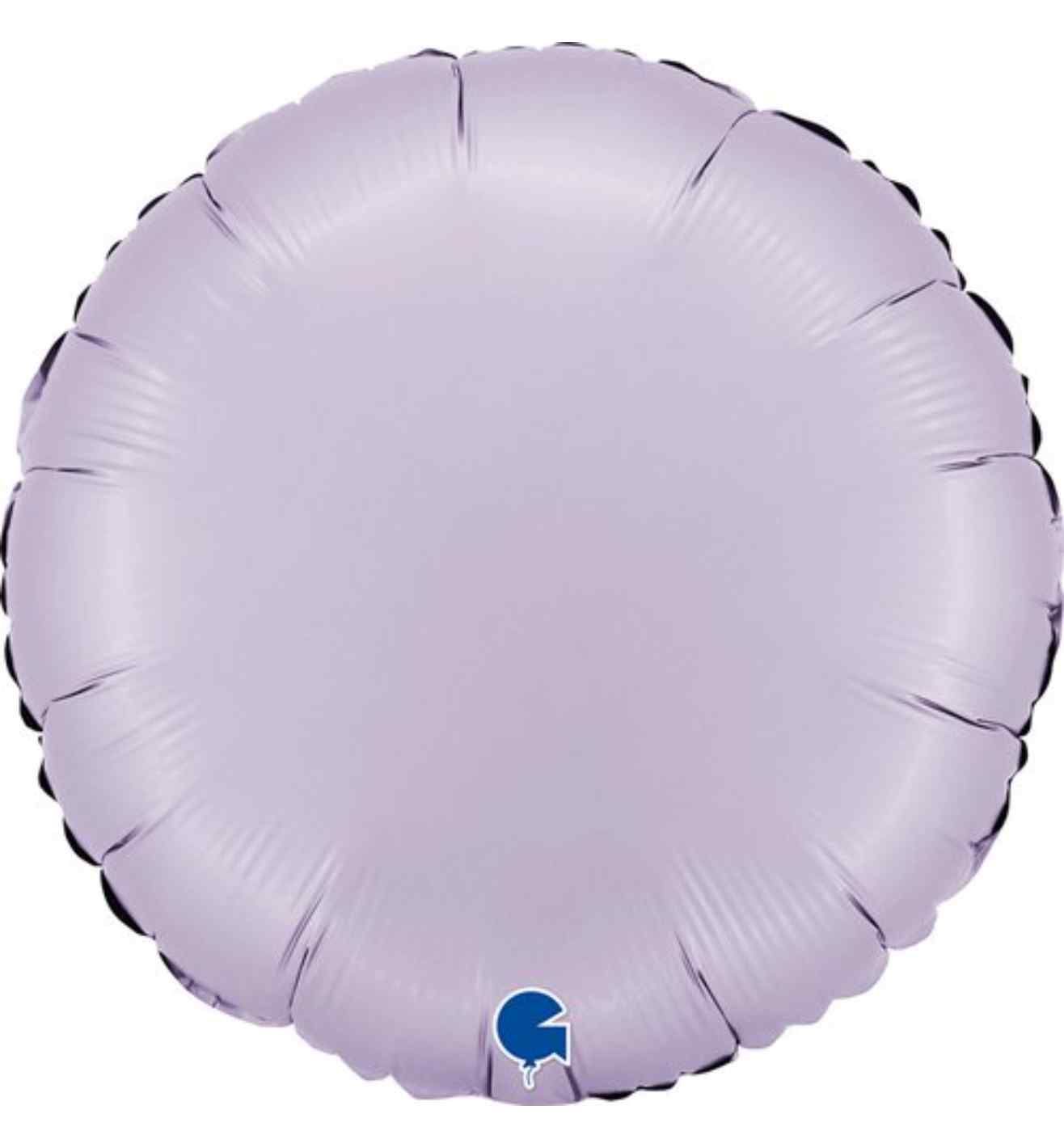 18" Grabo Round Satin Lilac Foil