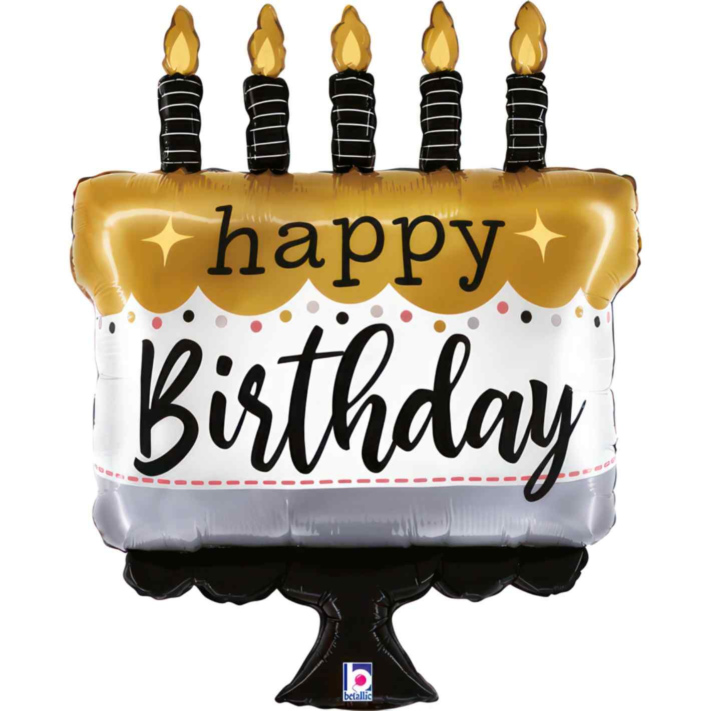 Grabo Satin Metallic BDay Cake Foil