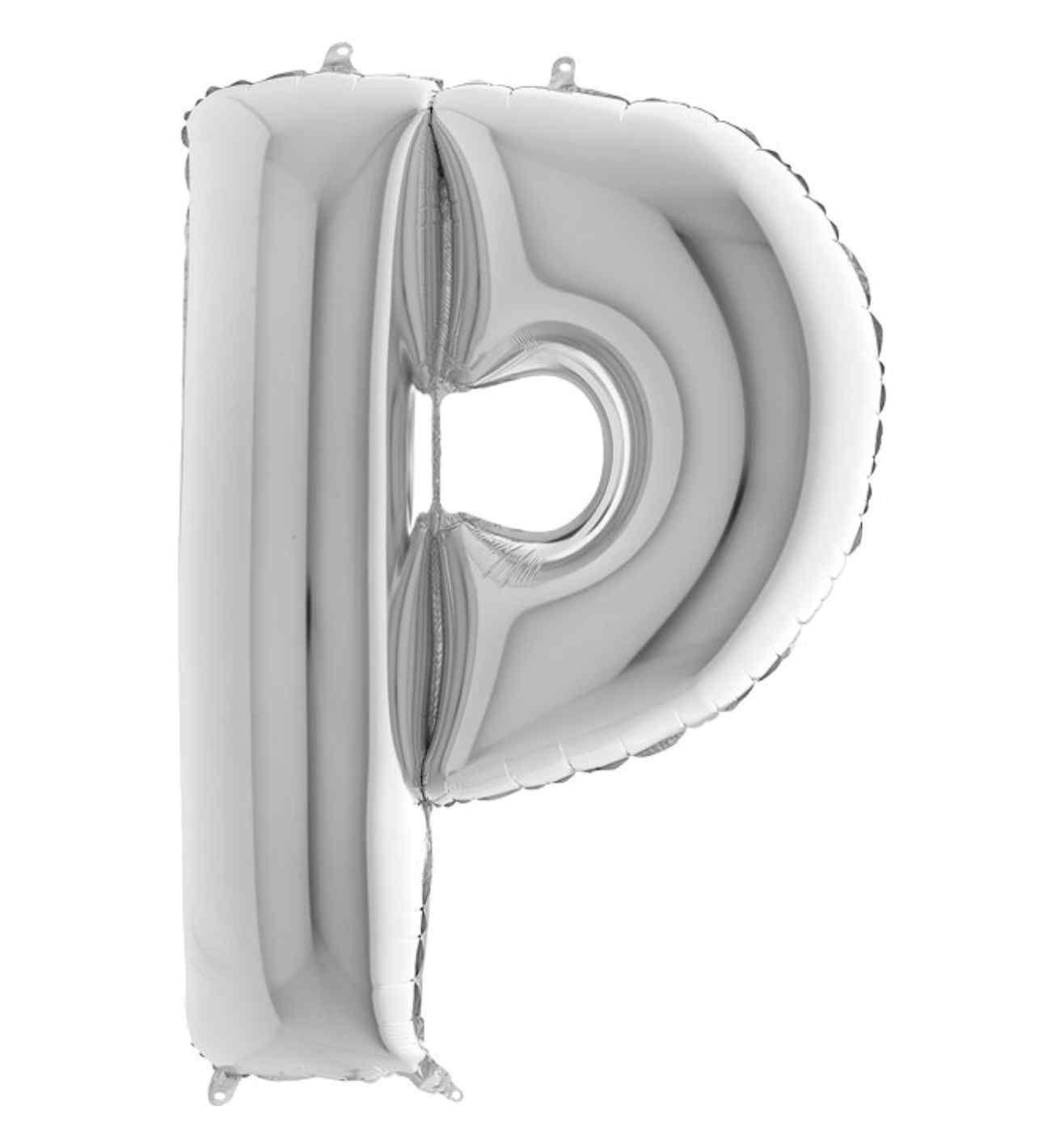 40" Grabo Silver Letter P