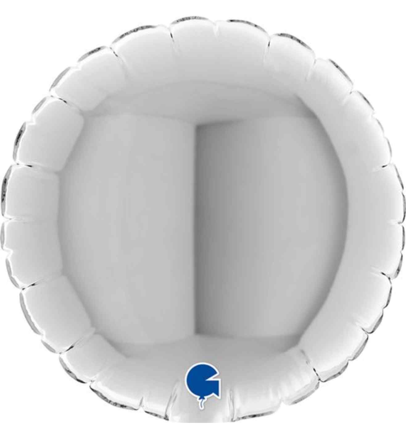 4" Grabo Round Silver Foil