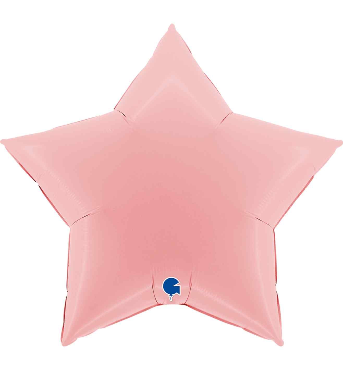 36" Grabo Matte Pink Star Foil Balloon
