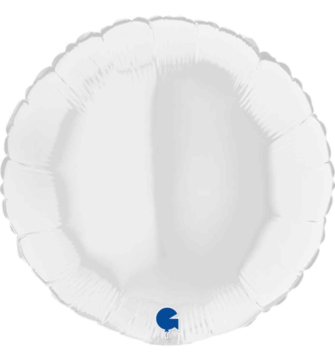 18" Grabo Round White Foil