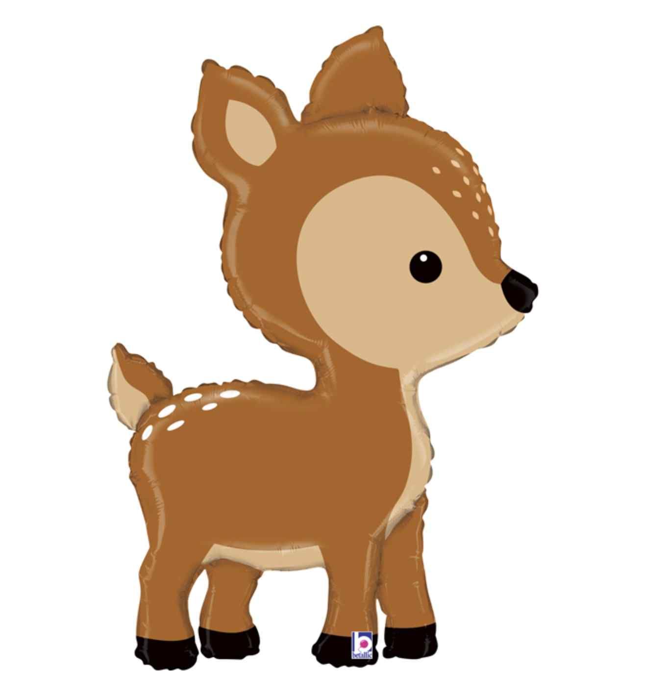 43" Betallic Woodland Deer Shape