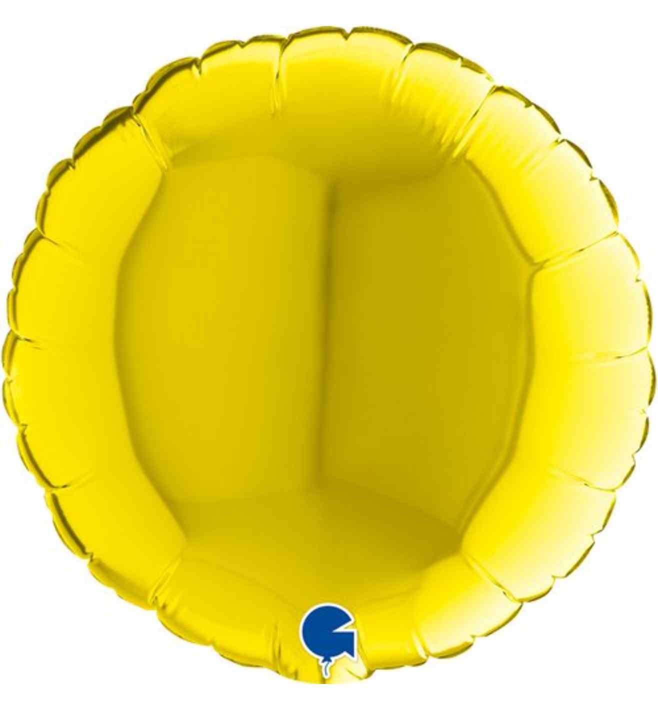 9" Grabo Round Yellow Foil