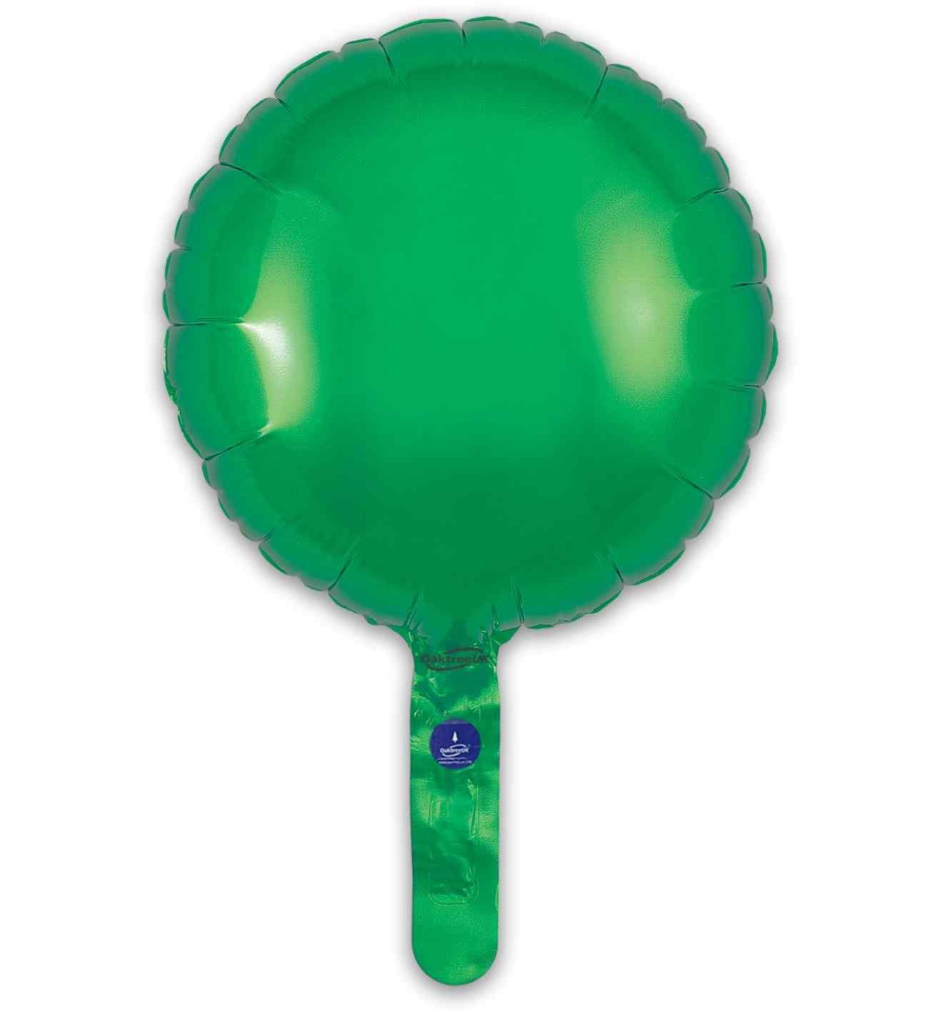 9" Oaktree Green Round Foil