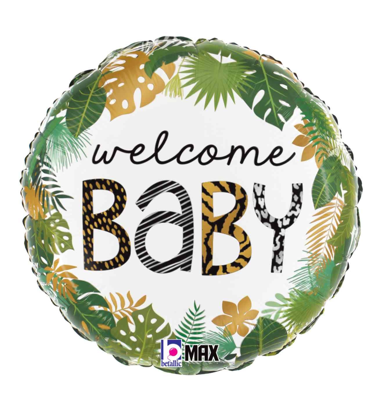 18" Betallic Jungle Welcome Baby Foil
