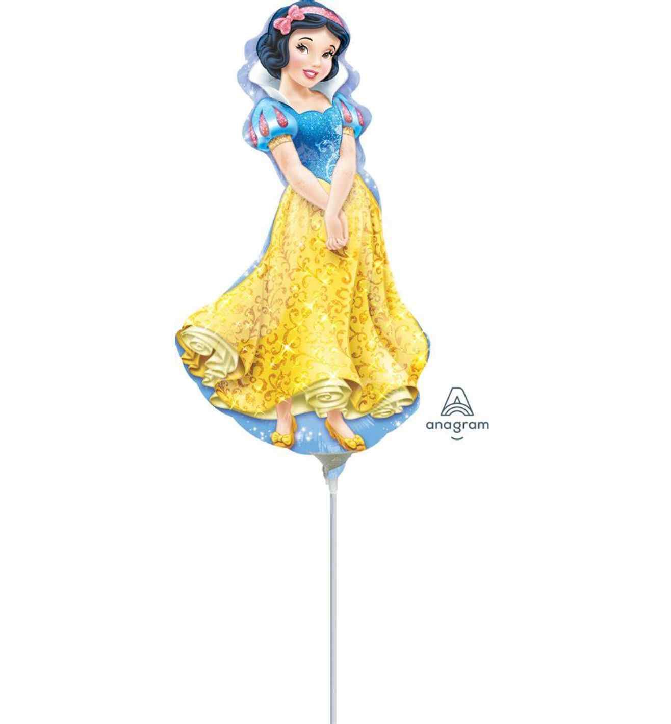 14" Mini Anagram Disney Snow White Heart Foil Balloon